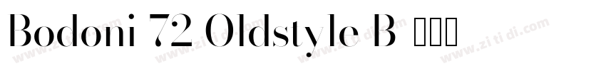 Bodoni 72 Oldstyle B字体转换